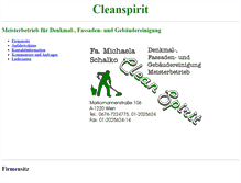 Tablet Screenshot of cleanspirit.at